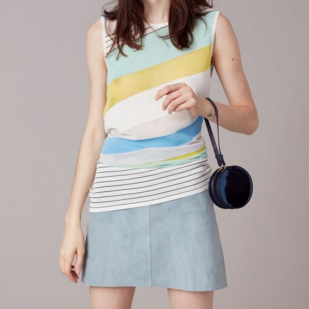 NWT Diane von Furstenberg DVF Sleeveless Stripe Top | Lightweight Summer Tank